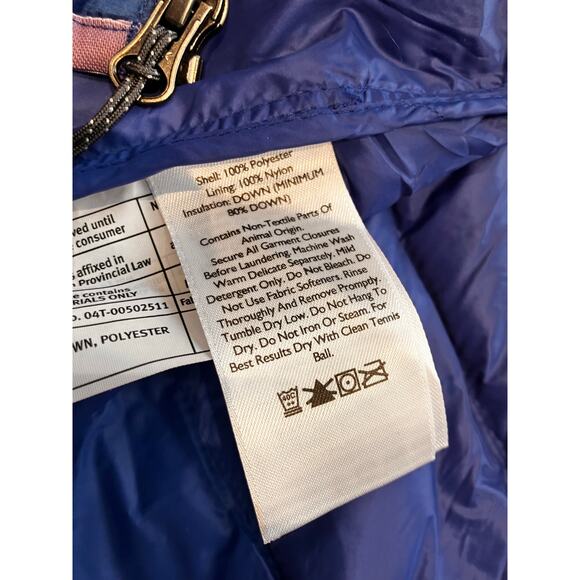 Eddie Bauer Puffer Vest Men's Large Blue Quilted Down Full Zip Outdoor Hiking - Picture 3 of 7